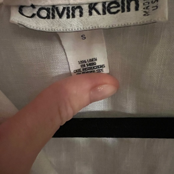 Calvin Klein Linen Robe - Picture 3 of 5